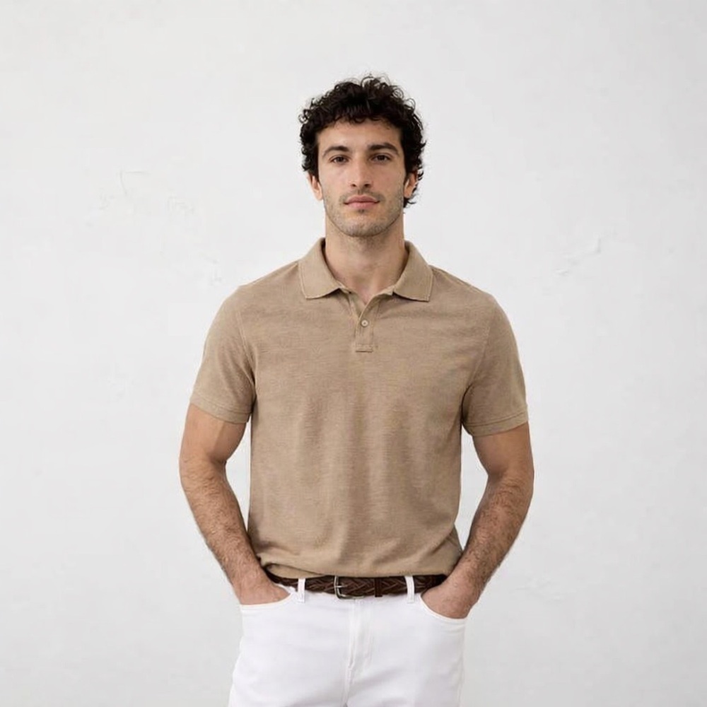 Banana republic men’s organic cotton pique polo XL